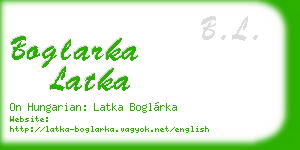 boglarka latka business card